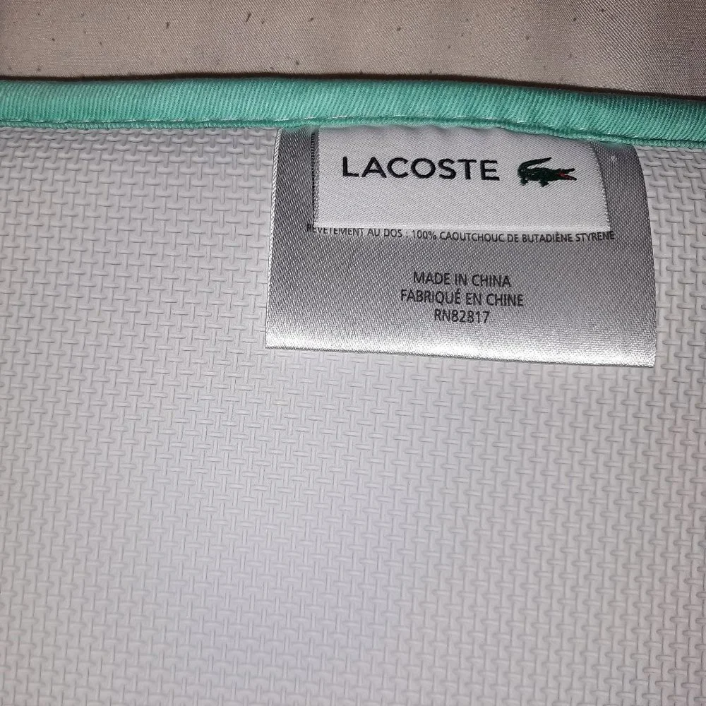 Lacoste Mint Green, Memory Foam Crocodile Rug